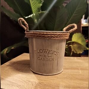 Metal Bucket Decor